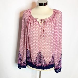 Lucky Brand Tops - Lucky brand semi sheer boho blouse Lucky Brand Tops - Lucky brand semi sheer boho blouse